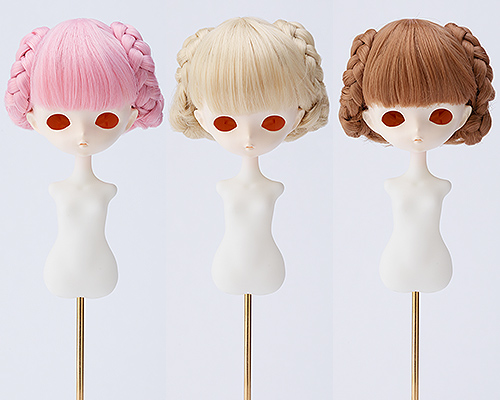 Harmonia bloom Wig Series: Chignon Short Hair (Pink/Platinum Blonde/Brown)